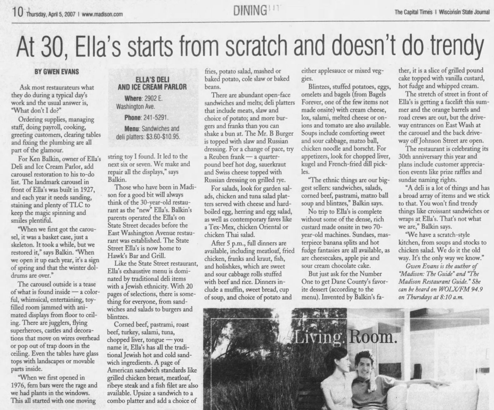 Dining review, 2007